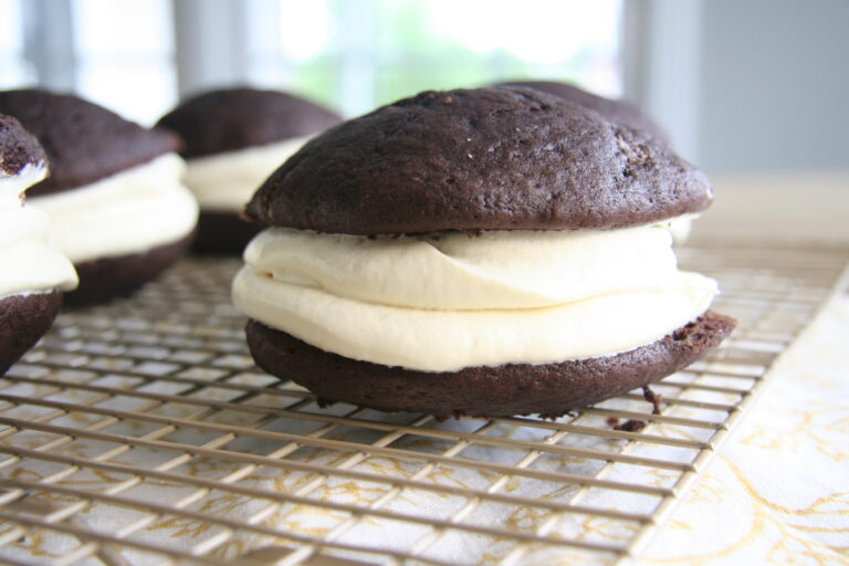 Whoopi pie on baking rack